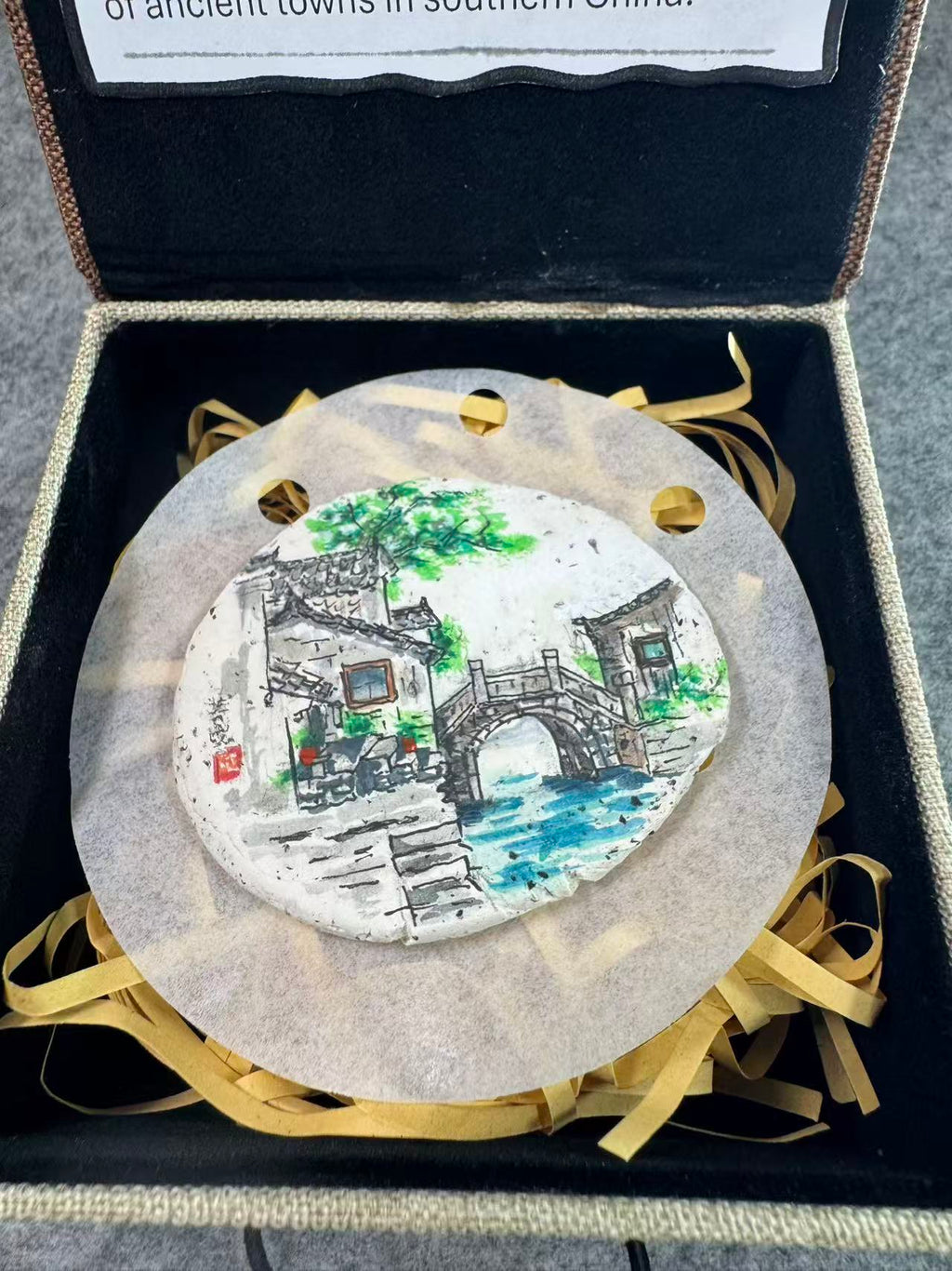 Stone Bridge in a Jiangnan Water Town – Original Miniature Clay Art
