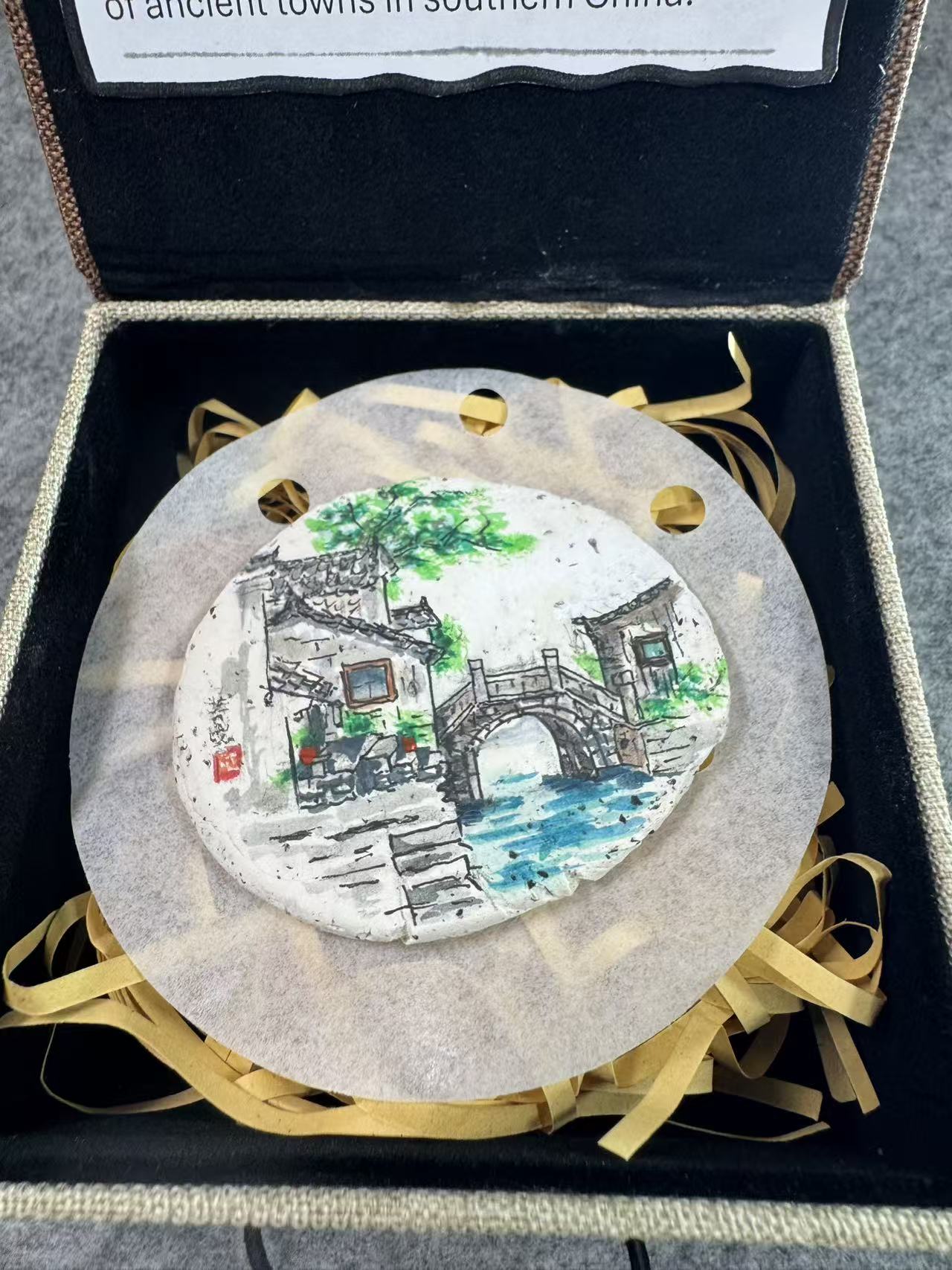 Stone Bridge in a Jiangnan Water Town – Original Miniature Clay Art