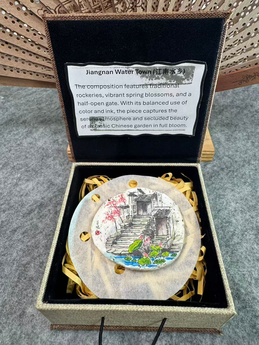 Jiangnan Lotus Courtyard – Original Miniature Clay Art