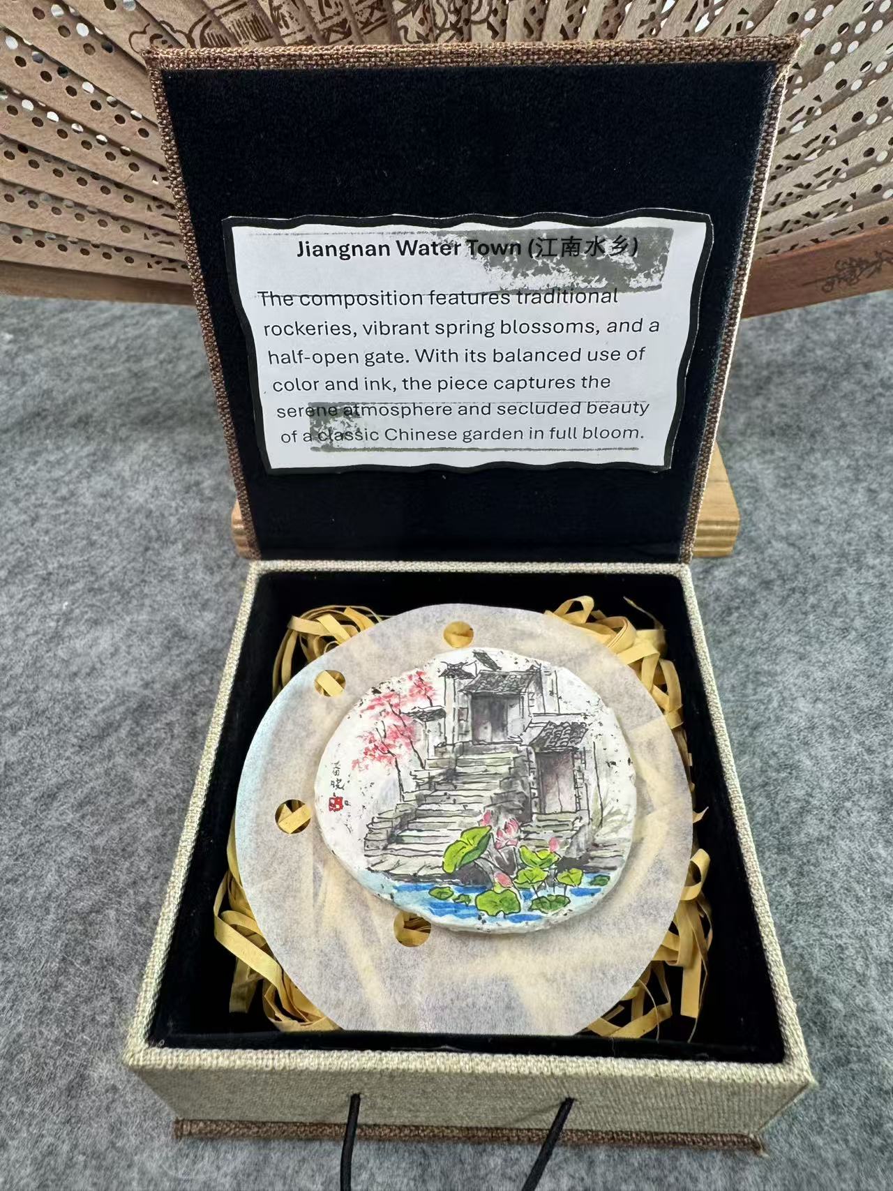 Jiangnan Lotus Courtyard – Original Miniature Clay Art