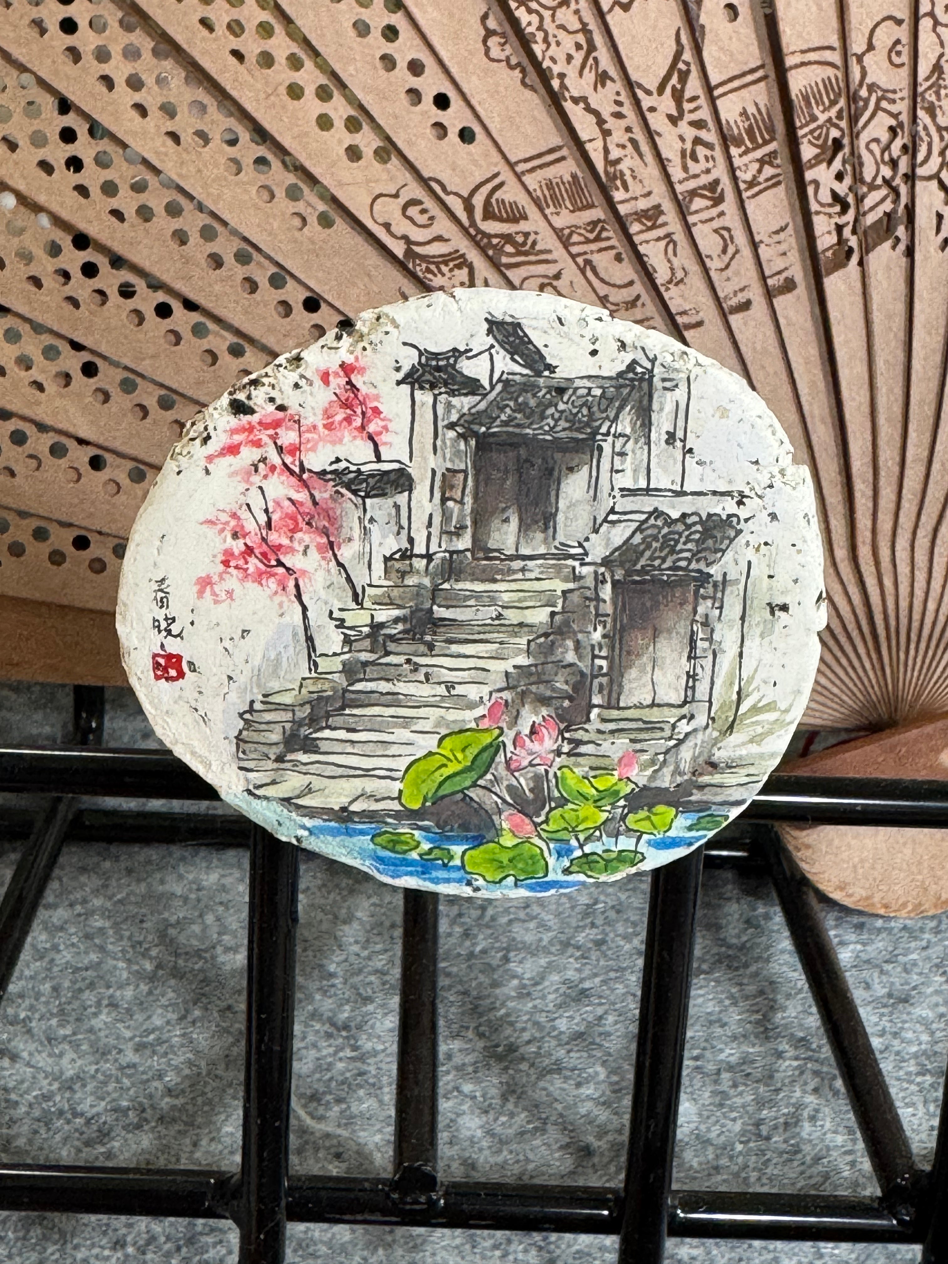 Jiangnan Lotus Courtyard – Original Miniature Clay Art