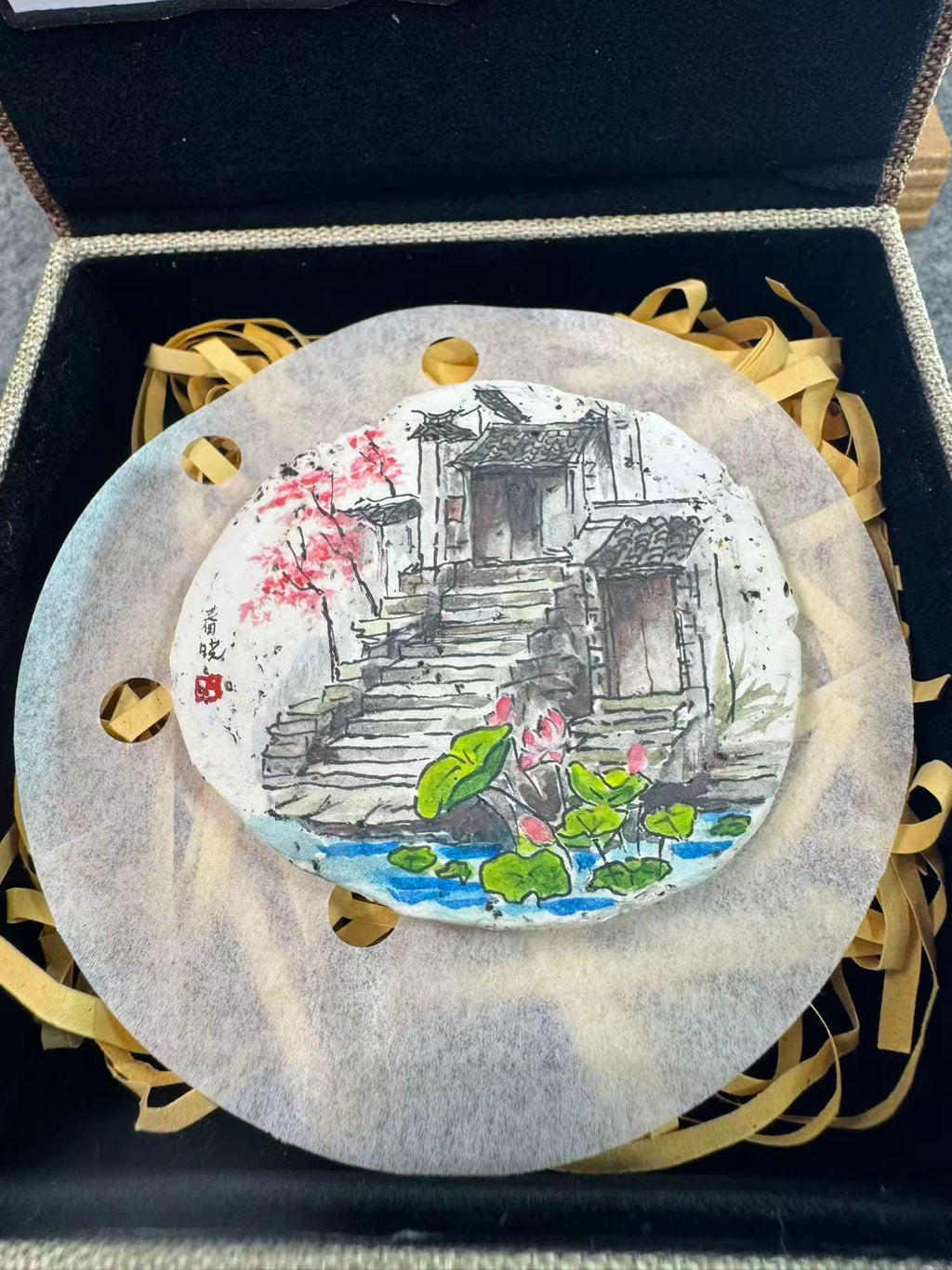 Jiangnan Lotus Courtyard – Original Miniature Clay Art