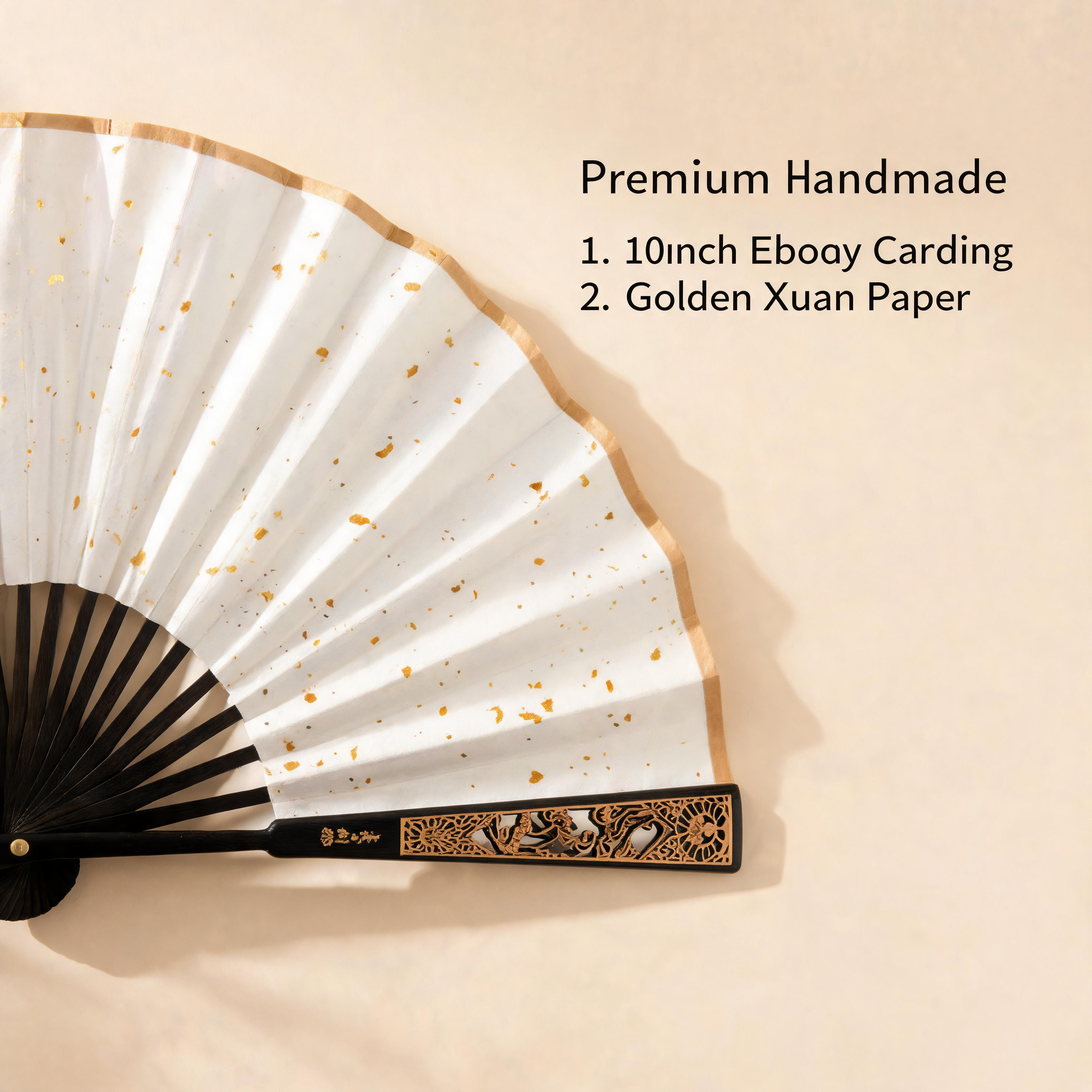 Personalized Chinese Calligraphy Folding Fan | Handmade Custom Fan